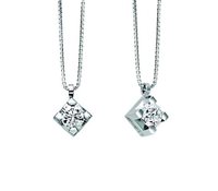 Halskette Recarlo Dame Maria Teresa in Gold Diamante 0.10 Ct P30PX350/010-45 - P30PX350/010-45
